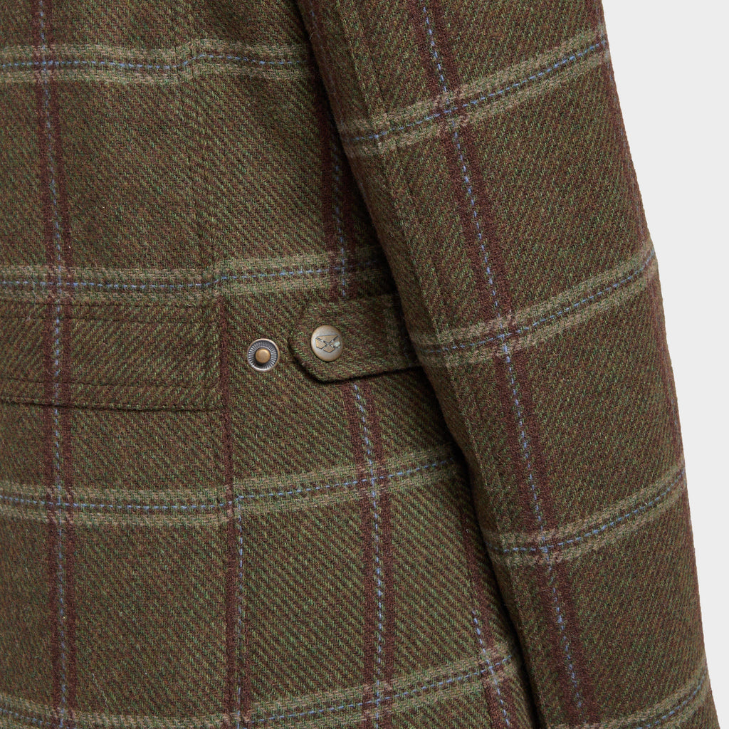 Womens Musselburgh Tweed Field Coat Bracken Tweed