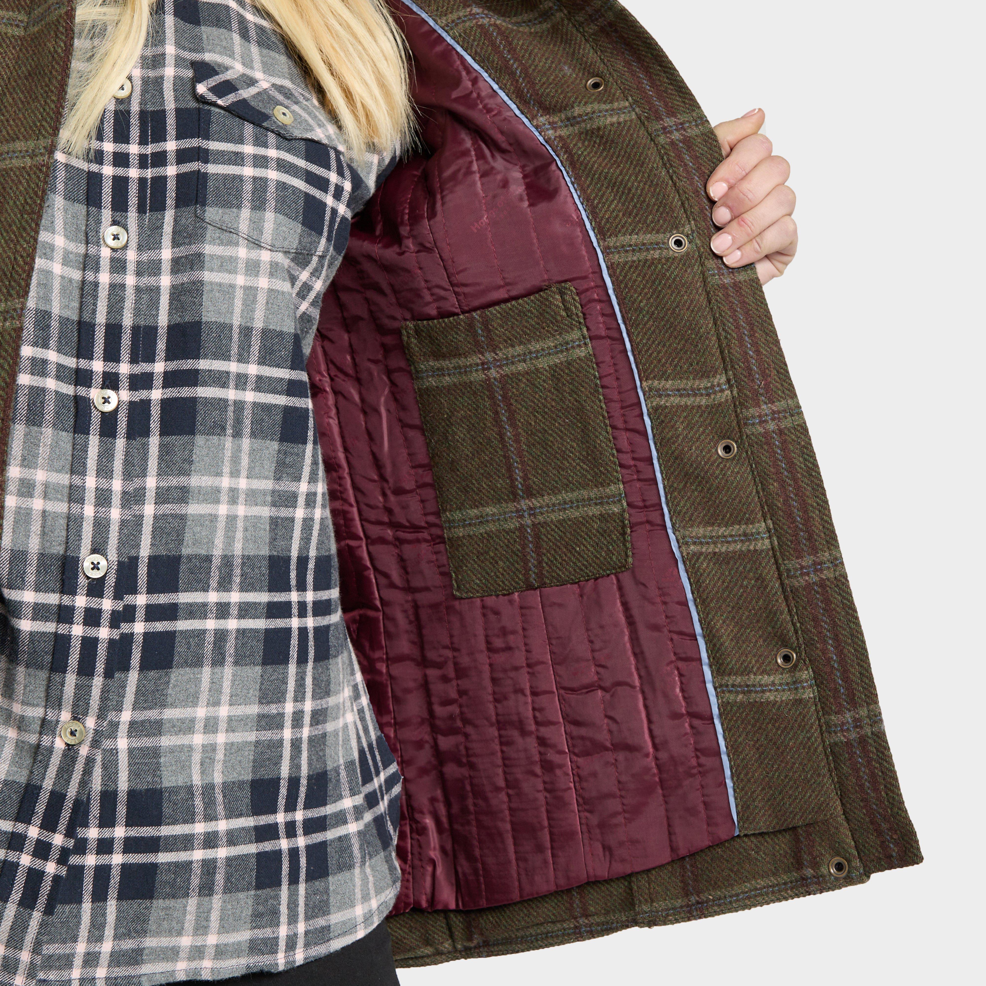 Womens Musselburgh Tweed Field Coat Bracken Tweed