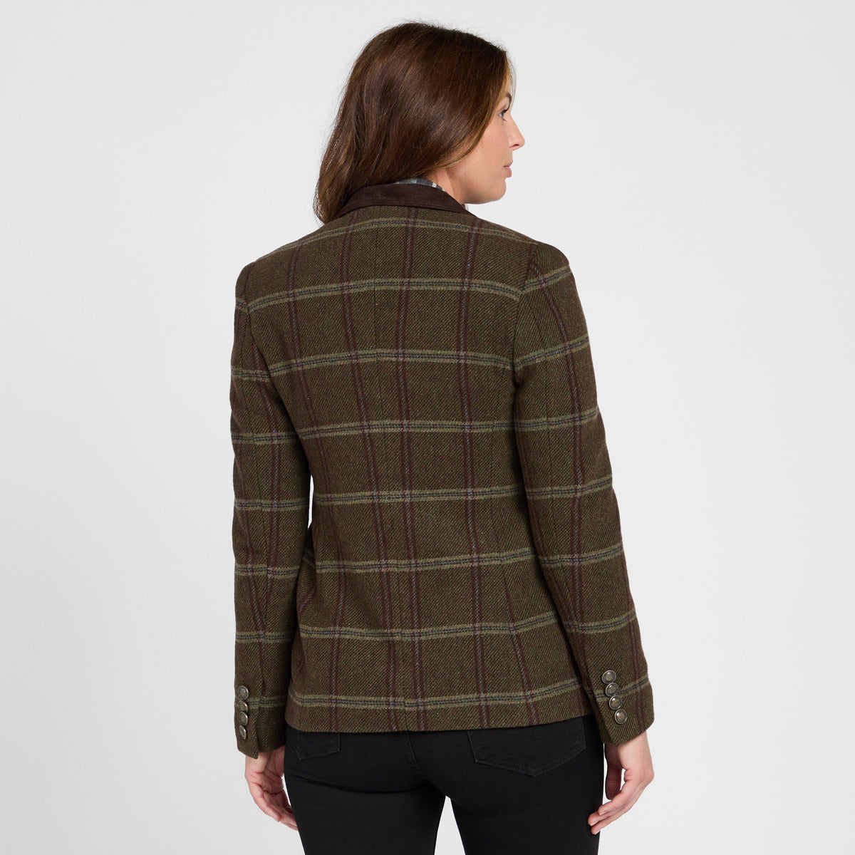 Womens Musselburgh Tweed Hacking Jacket Bracken Tweed