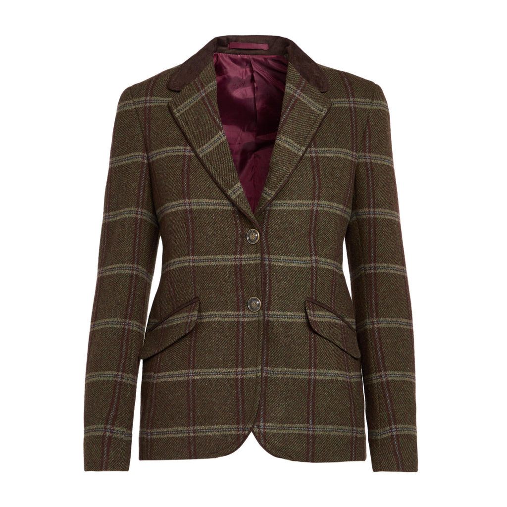 Womens Musselburgh Tweed Hacking Jacket Bracken Tweed