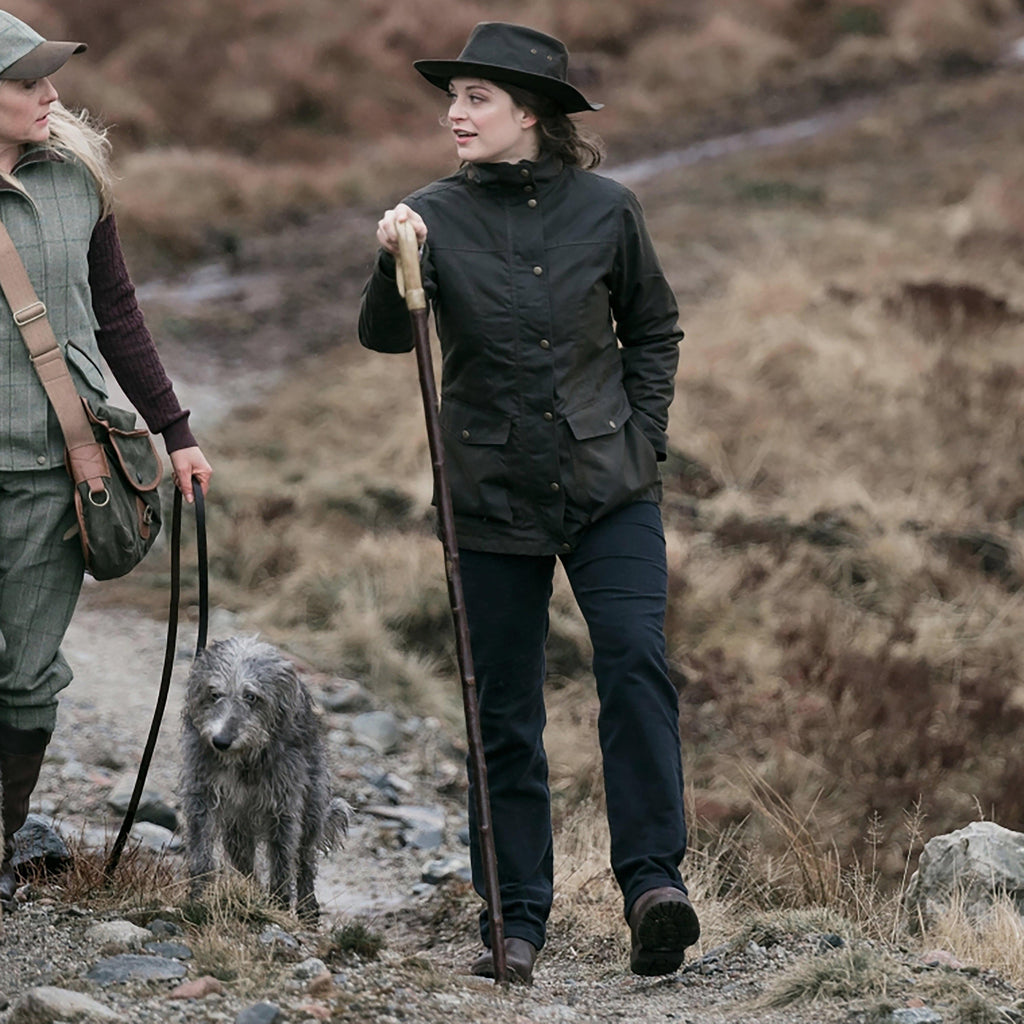 Womens Caledonia Wax Jacket Antique Olive