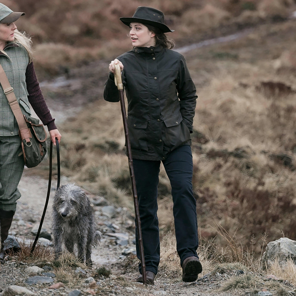 Womens Caledonia Wax Jacket Antique Olive