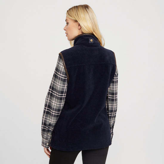 Womens Stenton Fleece Gilet Midnight Navy