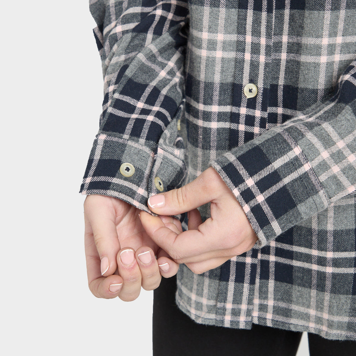 Womens Eilidh Flannel Shirt Navy Marl