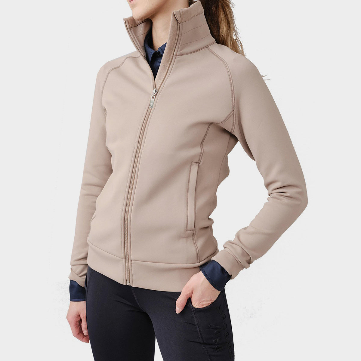 Womens Anastasia Zip Jacket Latte