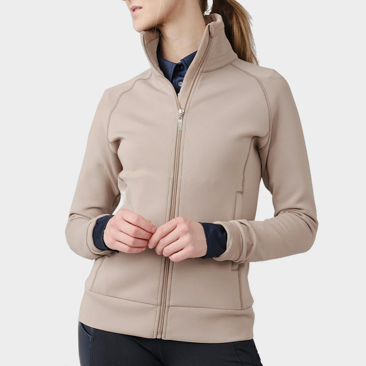 Womens Anastasia Zip Jacket Latte