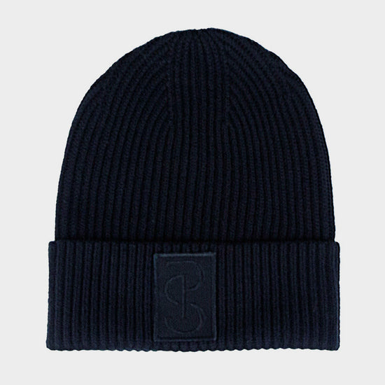 Sally Knitted Beanie Midnight Blue
