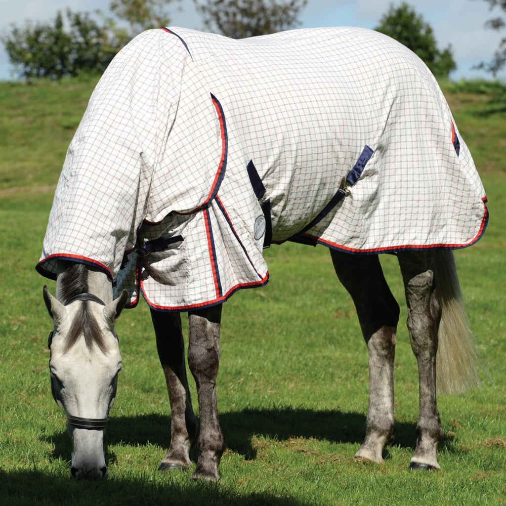 Summer Sheet Lite III Combo Neck Rug White/Navy/Red