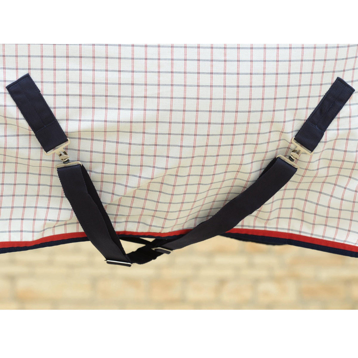 Summer Sheet Lite III Combo Neck Rug White/Navy/Red