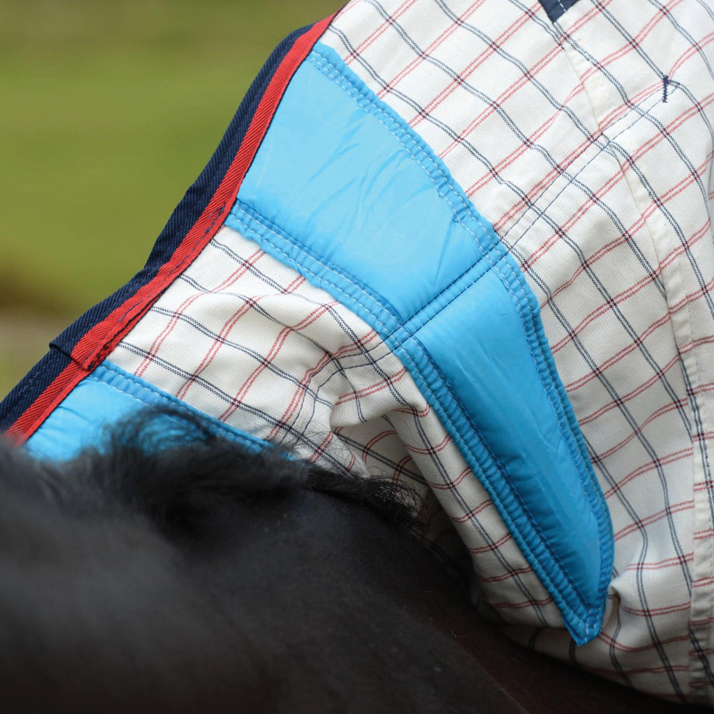 Summer Sheet Lite III Combo Neck Rug White/Navy/Red