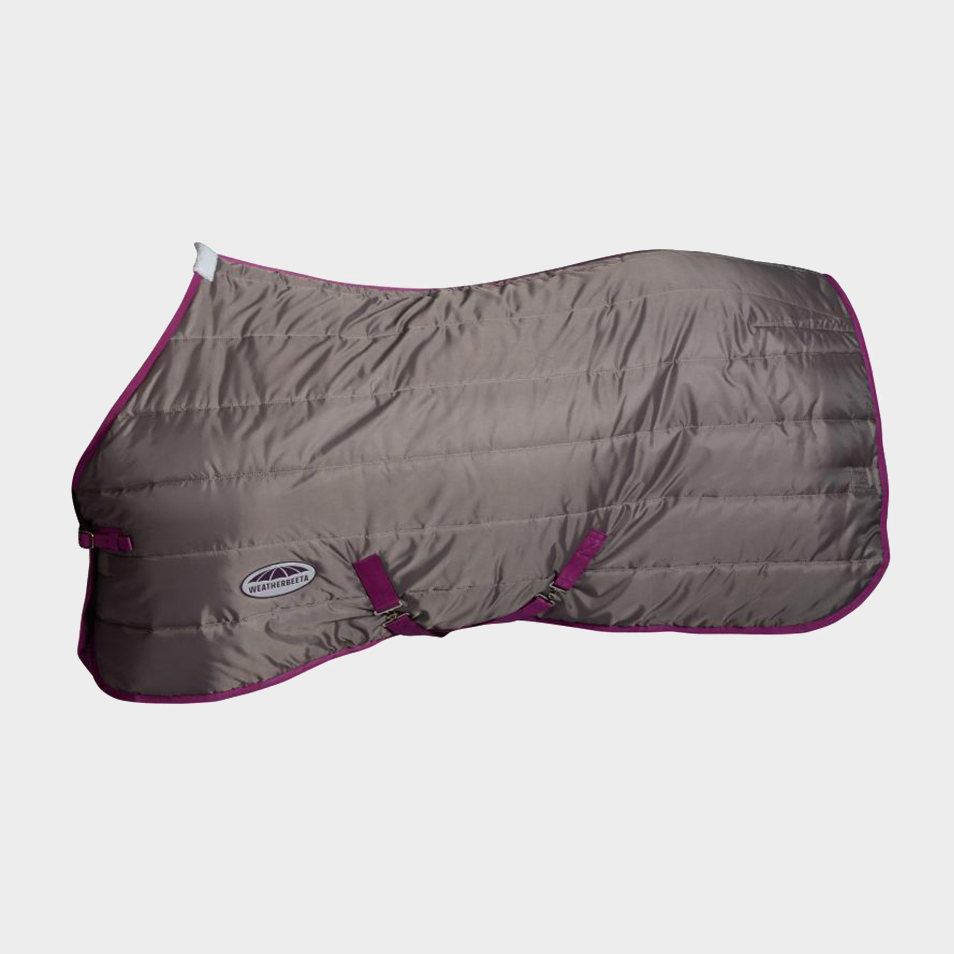 ComFiTec 210D Channel Quilt 110g Light-Medium Weight Standard Neck Stable Rug Dark Grey/Orchid