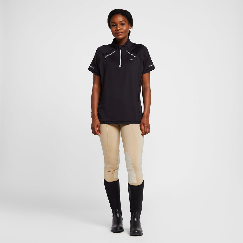 Womens Victoria Premium Short Sleeve Top Black