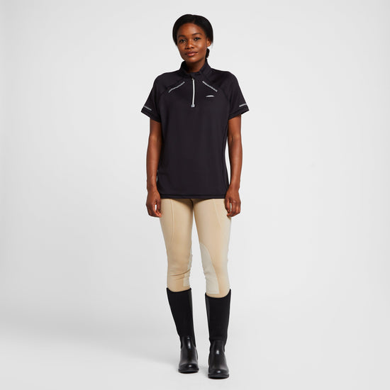 Womens Victoria Premium Short Sleeve Top Black