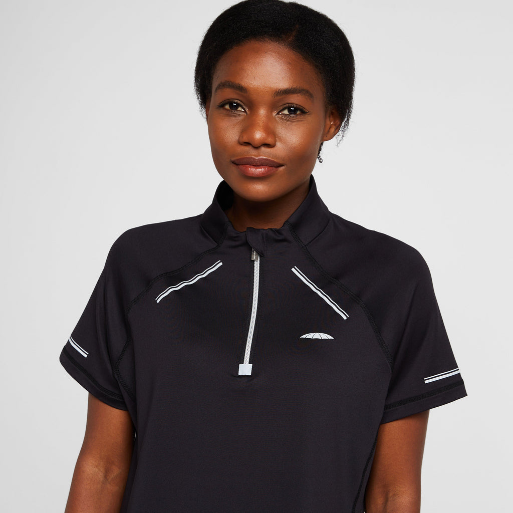 Womens Victoria Premium Short Sleeve Top Black