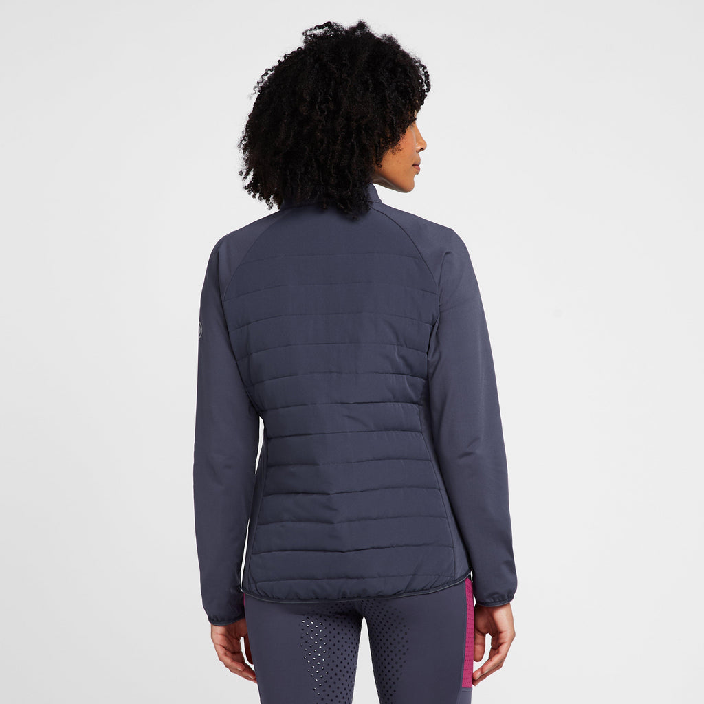 Womens Ellen Combination Puffer Jacket Blueberry/Navy