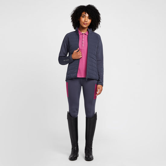 Womens Ellen Combination Puffer Jacket Blueberry/Navy