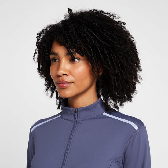 Womens Kendra Full Zip Tech Training Jacket Blueberry/Navy