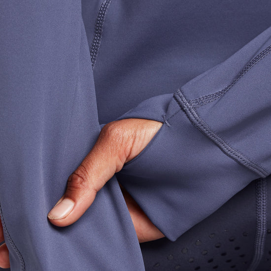 Womens Kendra Full Zip Tech Training Jacket Blueberry/Navy