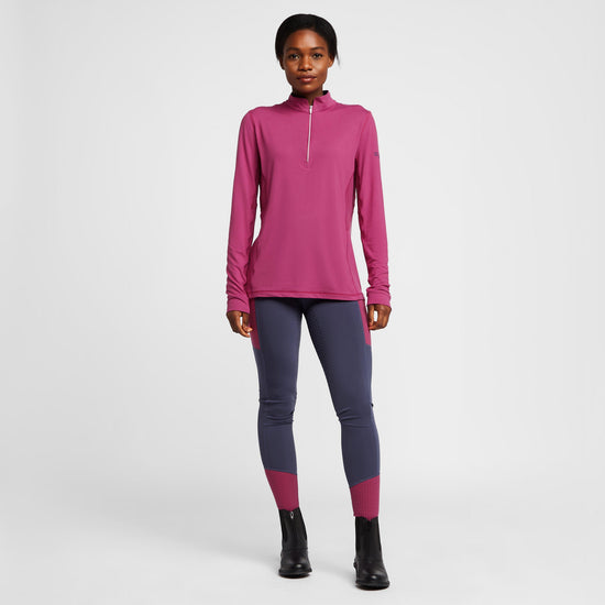 Womens Kylee Long Sleeve Top II Red Violet