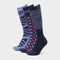 3 Pack Socks Blueberry Navy Ombre