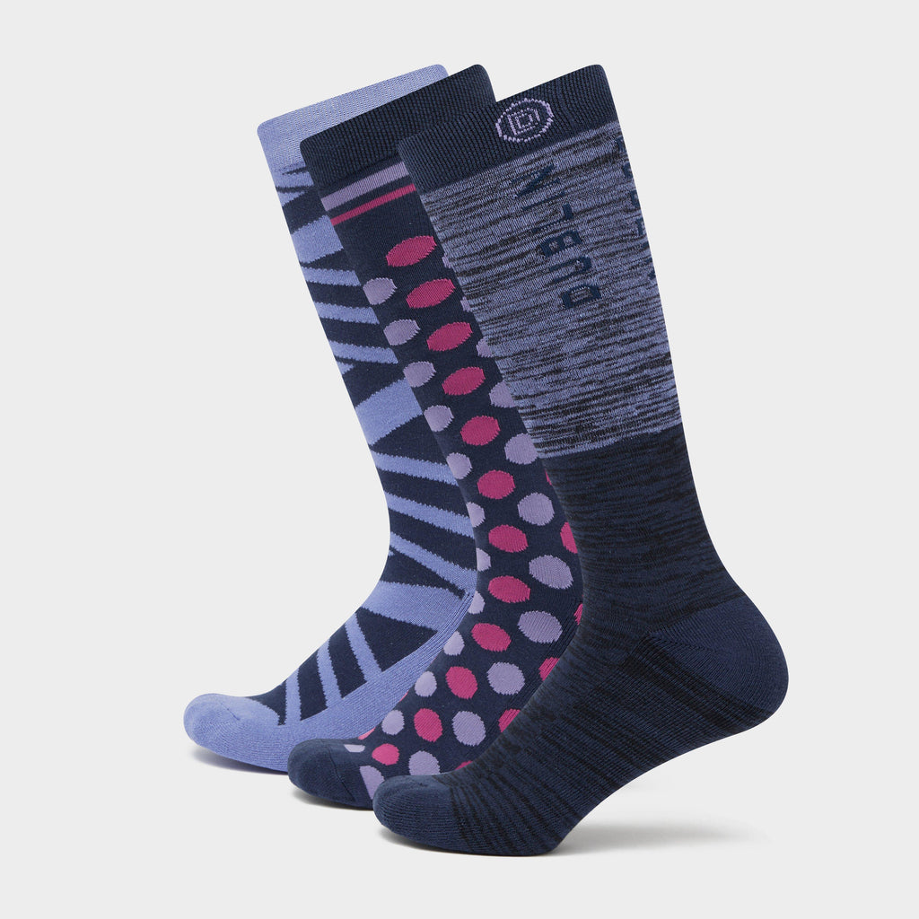 3 Pack Socks Blueberry Navy Ombre