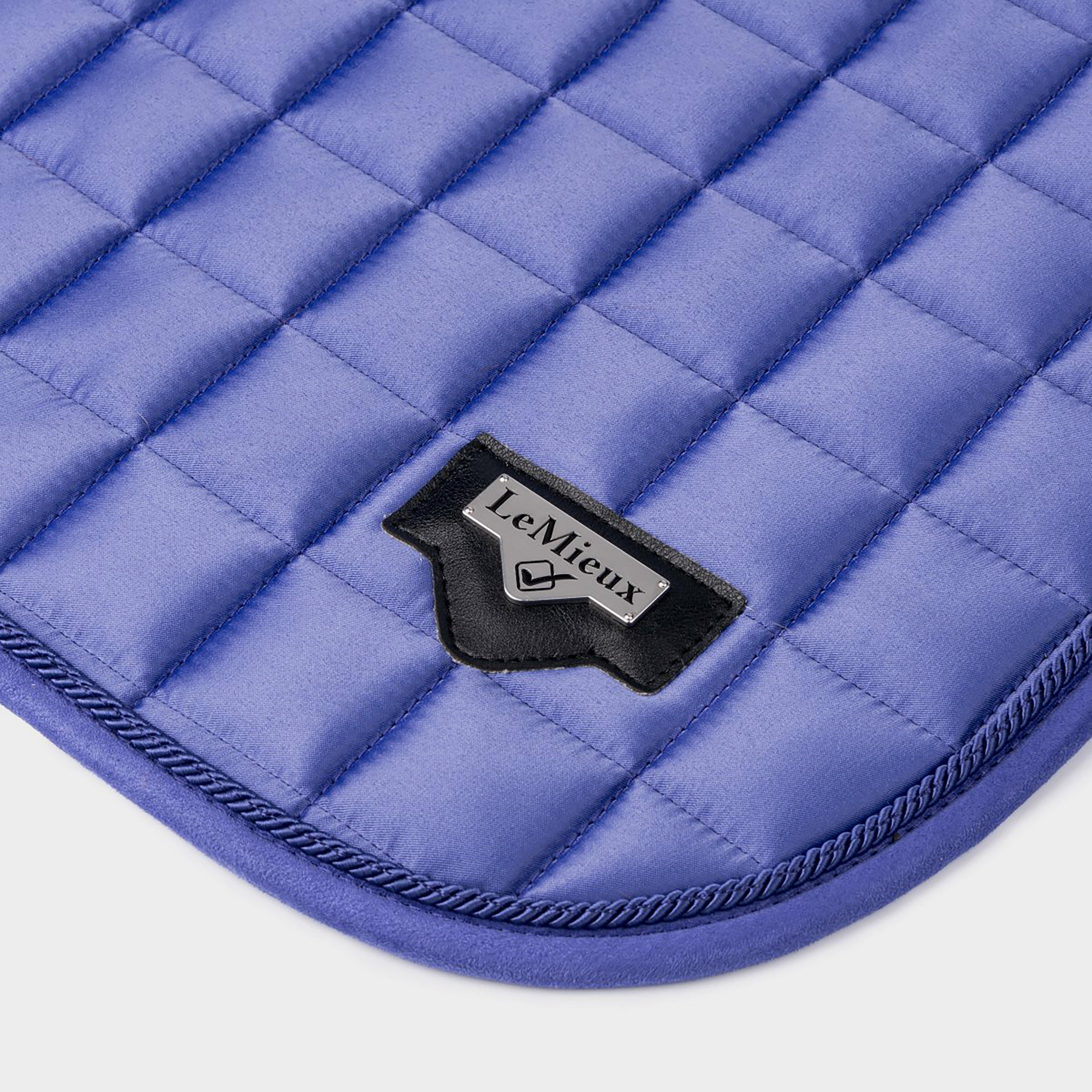 Loire Memory Satin Dressage Square Saddle Pad Bluebell