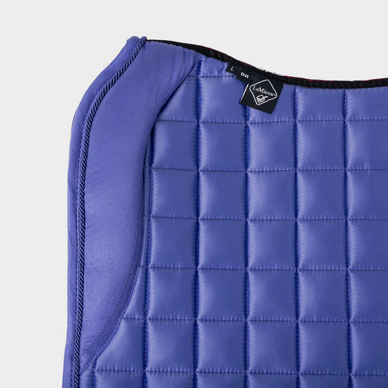 Loire Memory Satin Dressage Square Saddle Pad Bluebell
