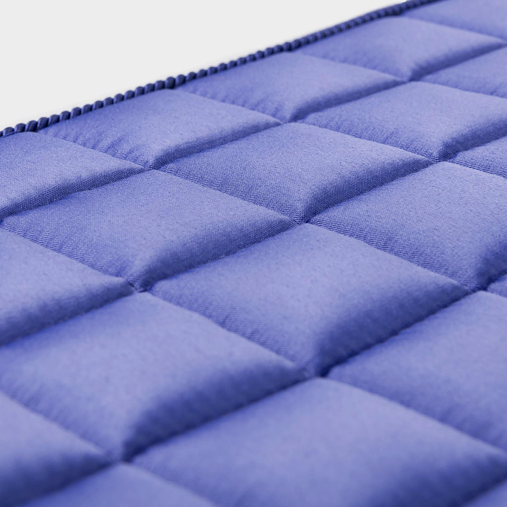 Loire Memory Satin Dressage Square Saddle Pad Bluebell