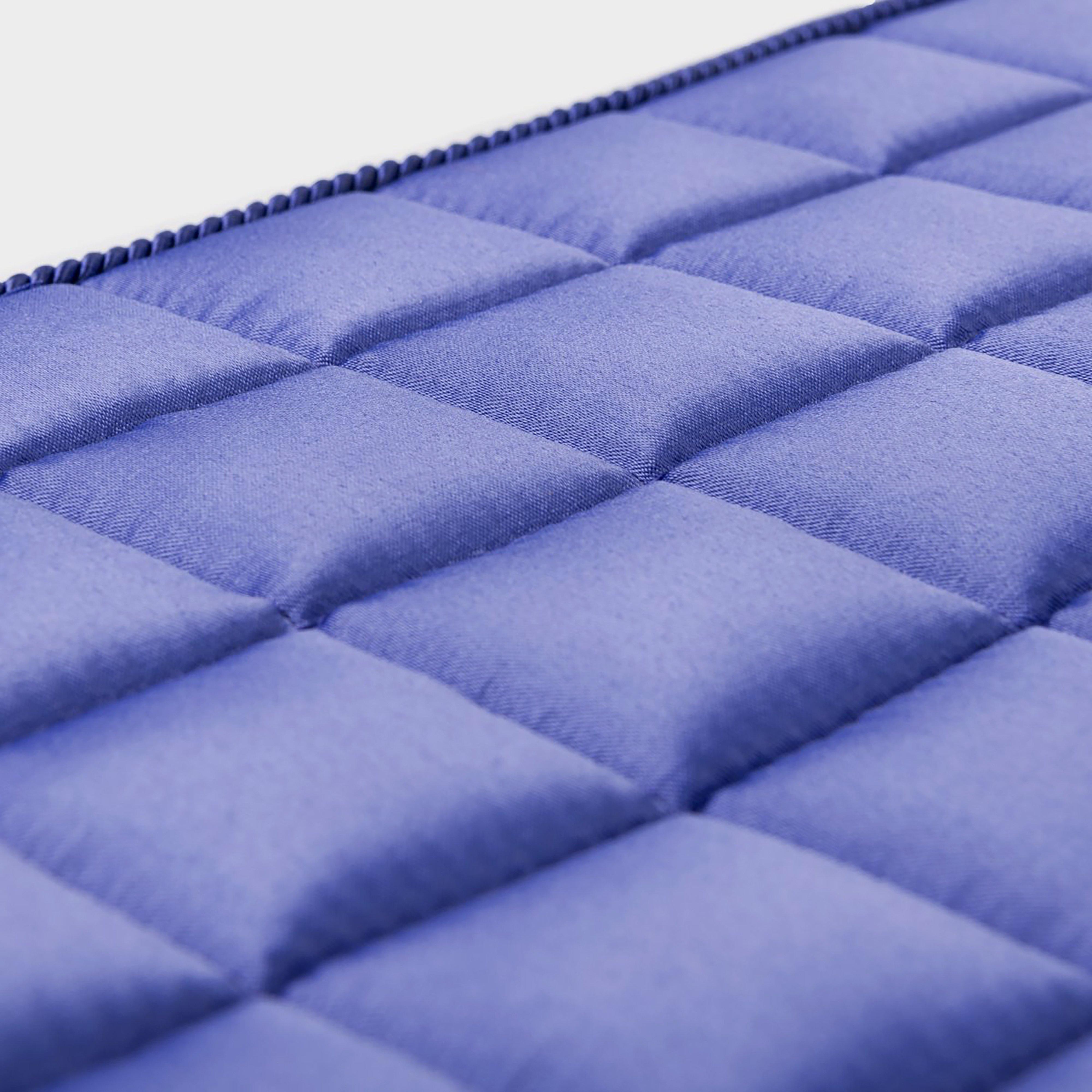 Loire Memory Satin Dressage Square Saddle Pad Bluebell