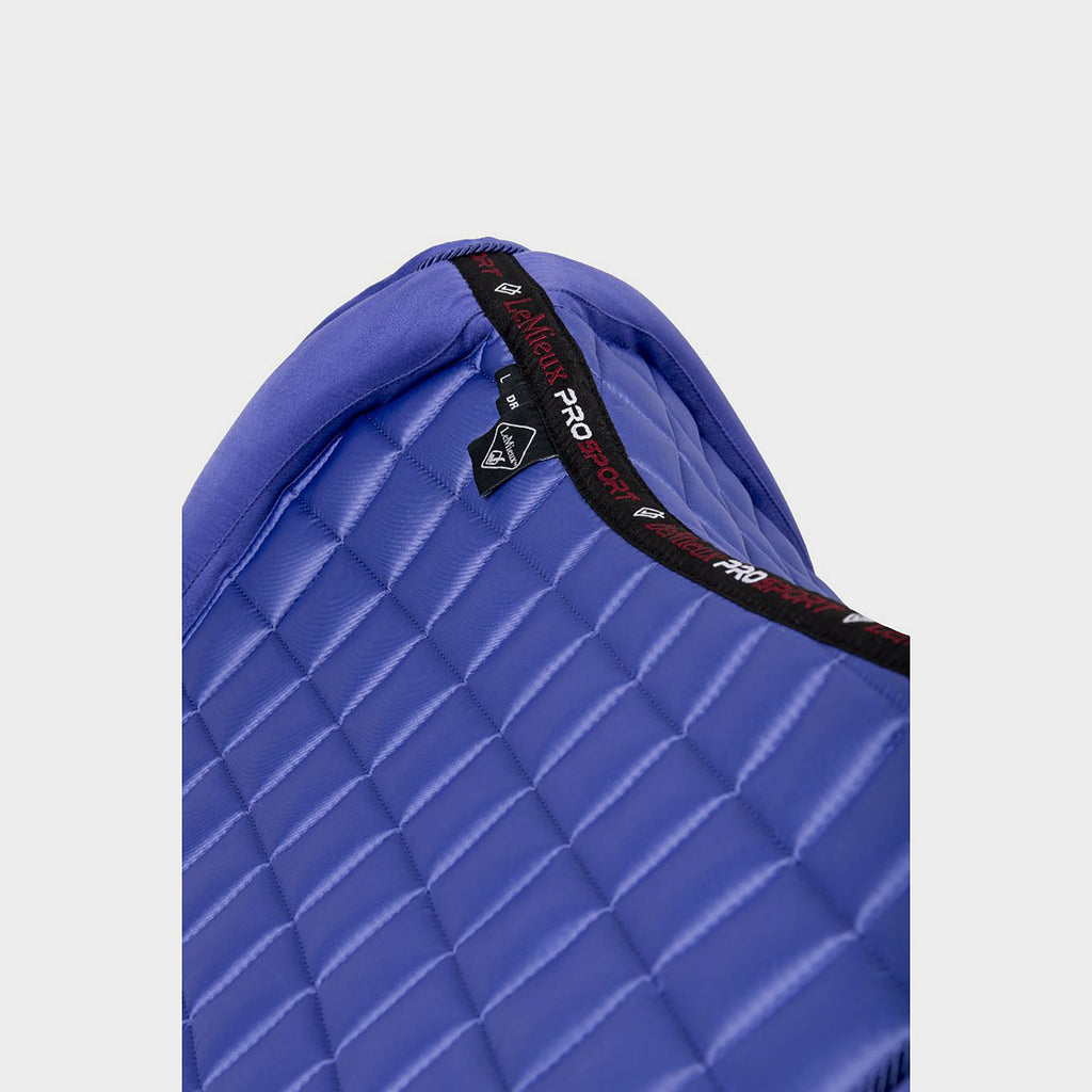 Loire Memory Satin Dressage Square Saddle Pad Bluebell