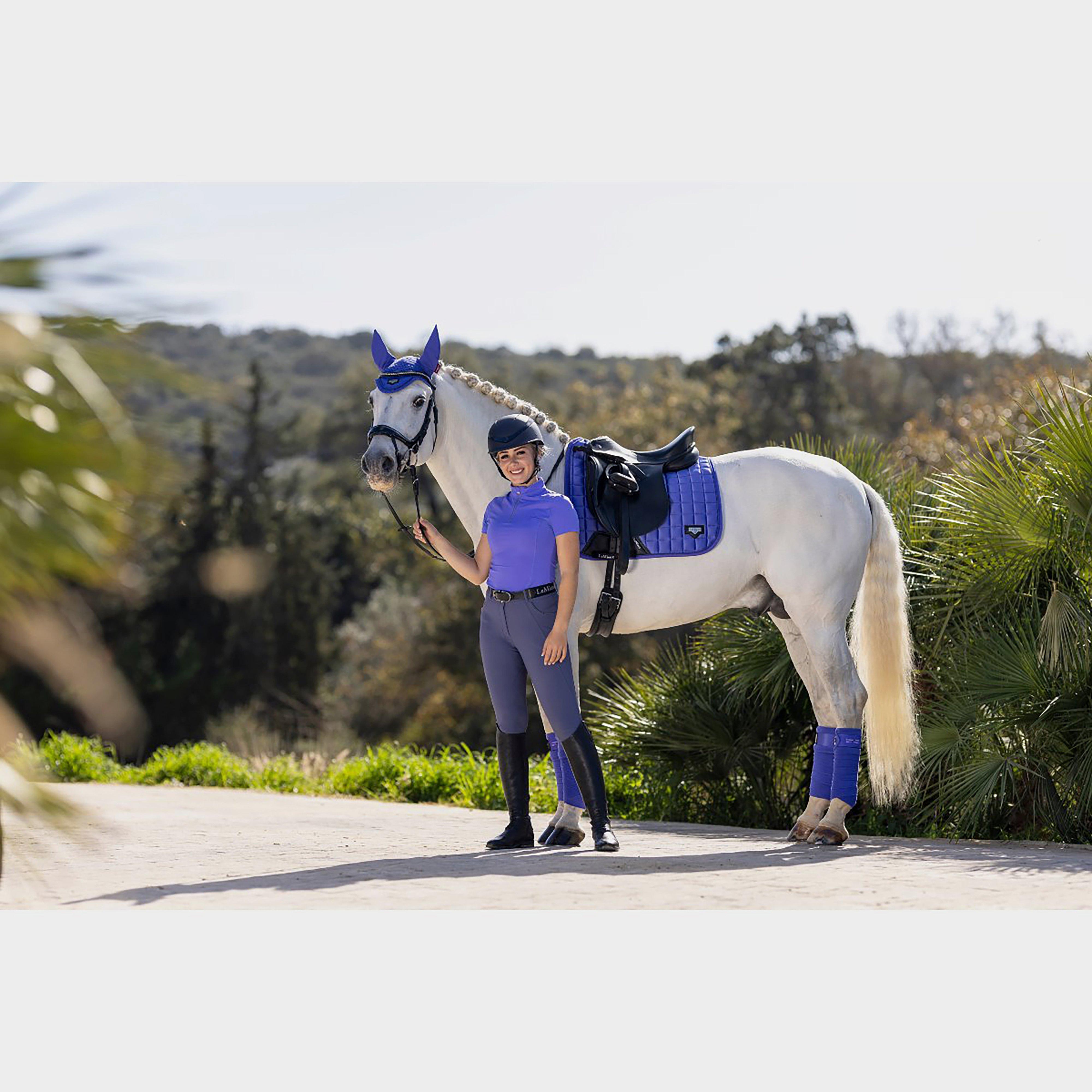 Loire Memory Satin Dressage Square Saddle Pad Bluebell