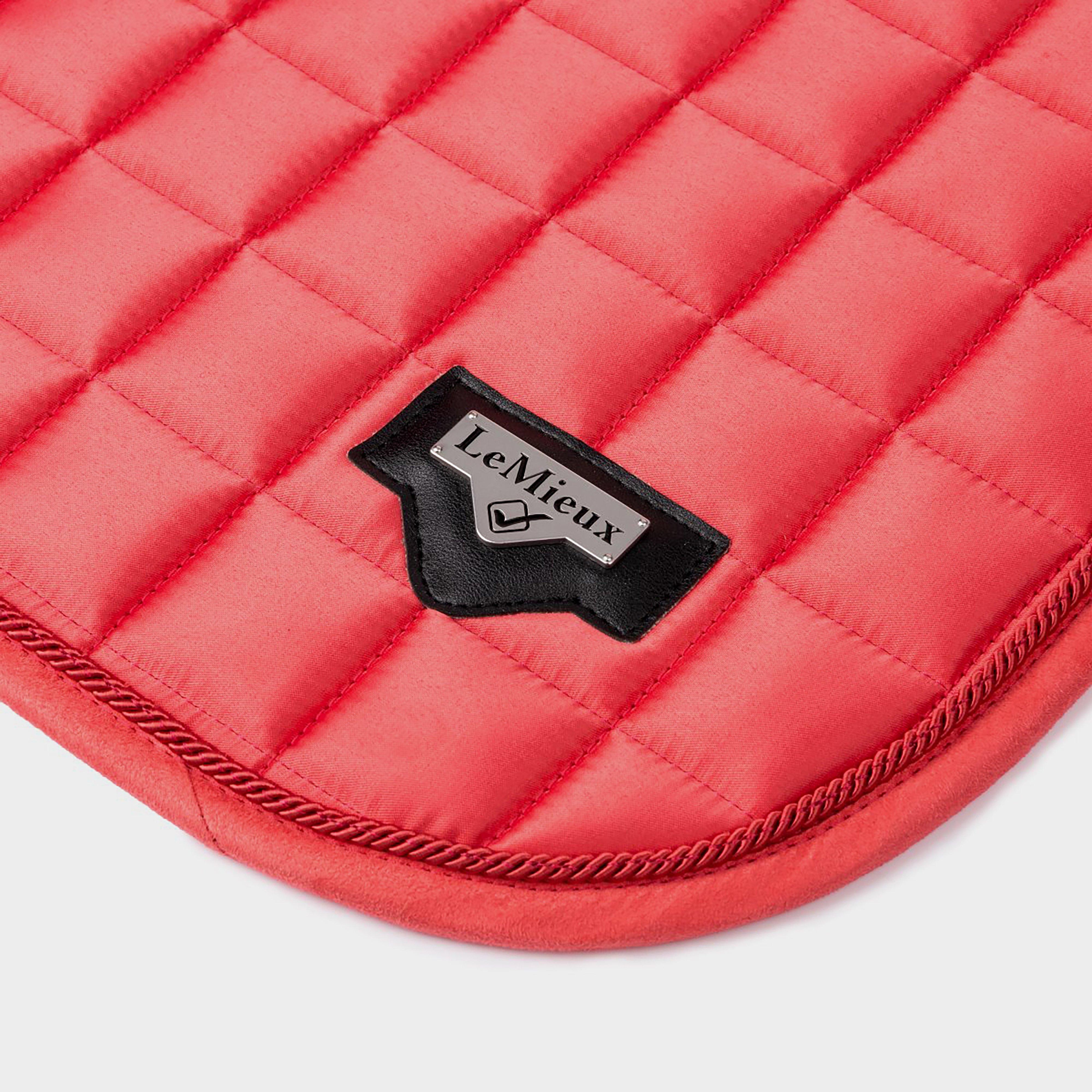 Loire Memory Satin Dressage Square Saddle Pad Papaya