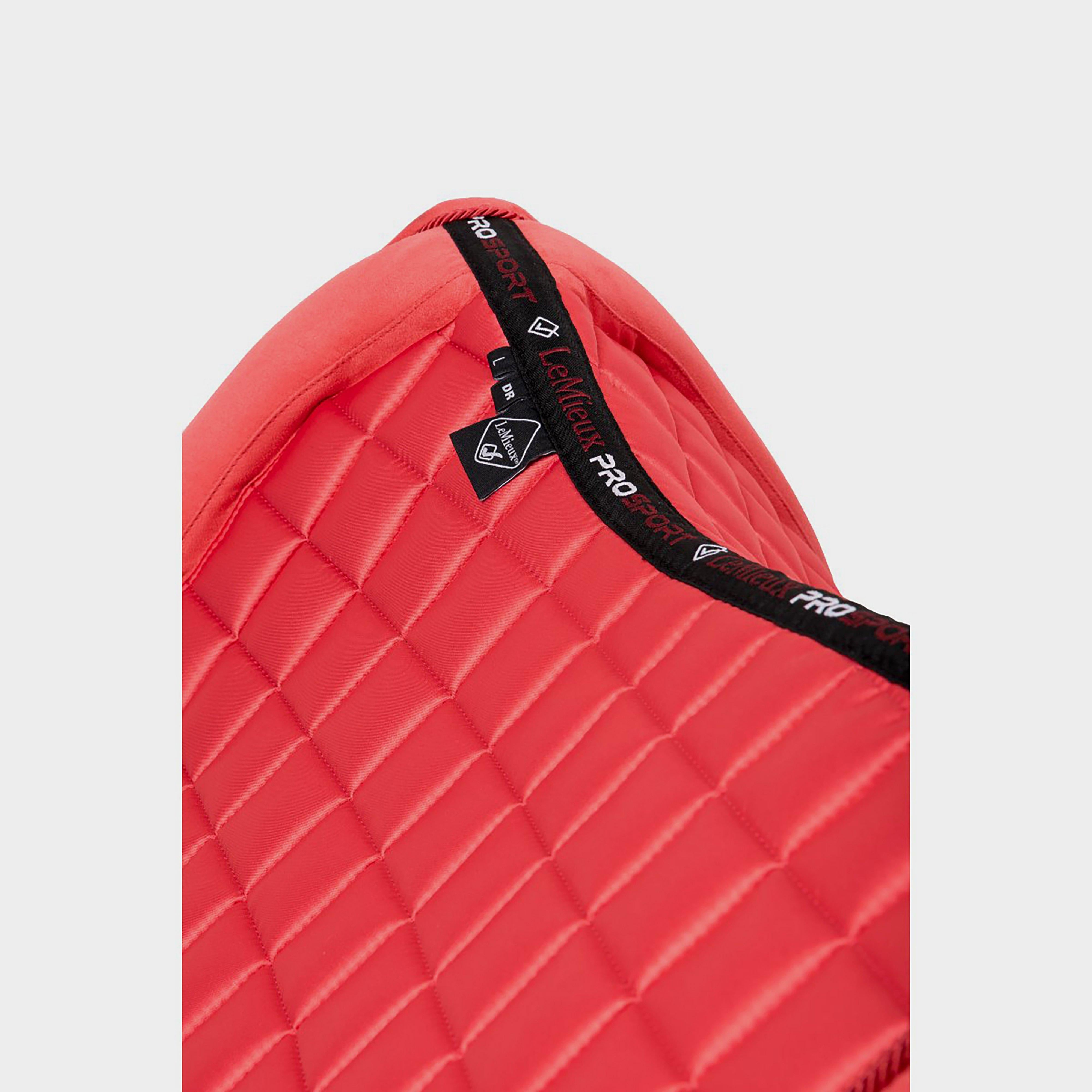 Loire Memory Satin Dressage Square Saddle Pad Papaya