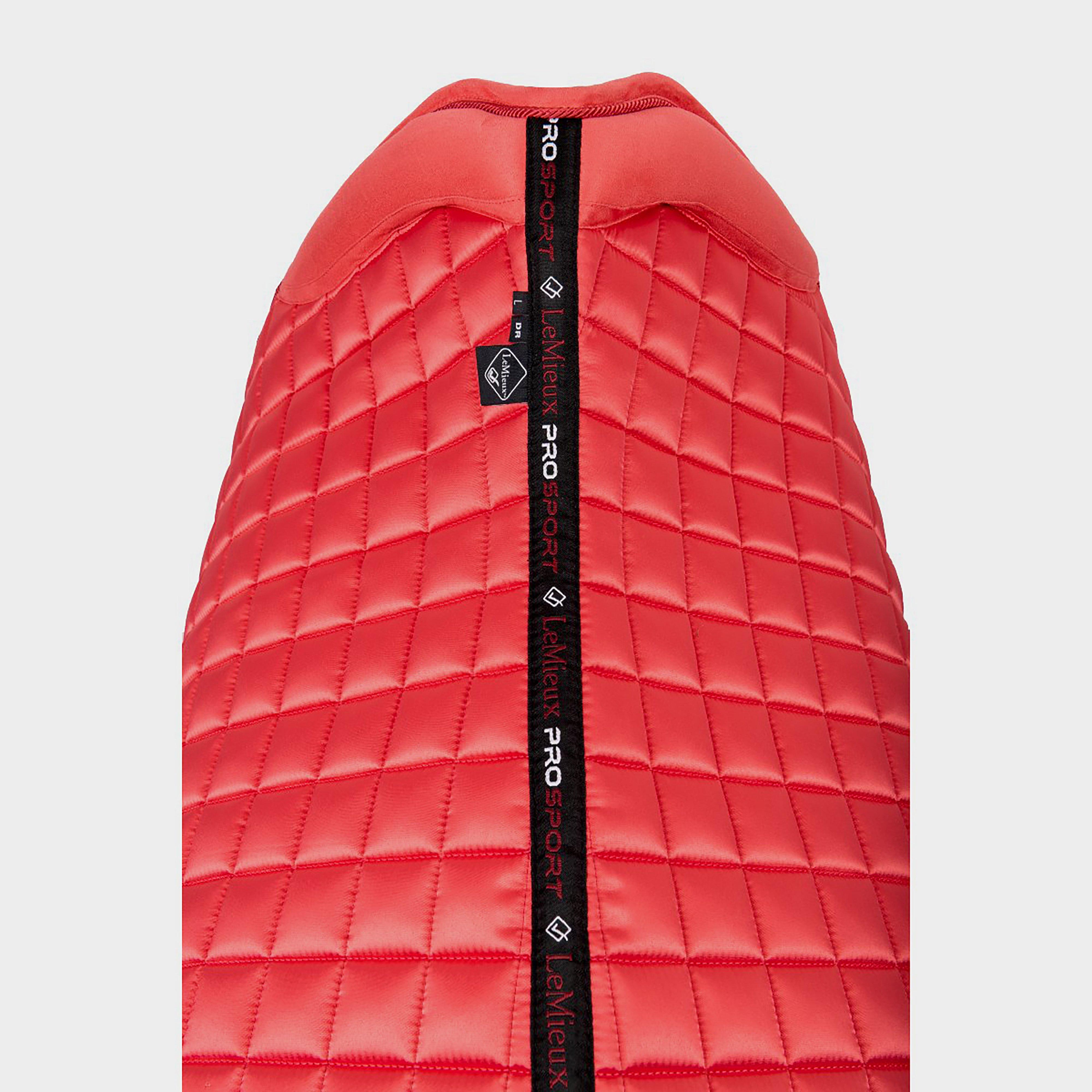 Loire Memory Satin Dressage Square Saddle Pad Papaya