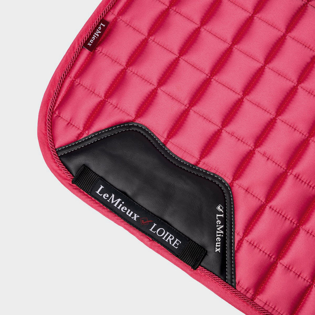 Loire Memory Satin Dressage Square Saddle Pad Watermelon