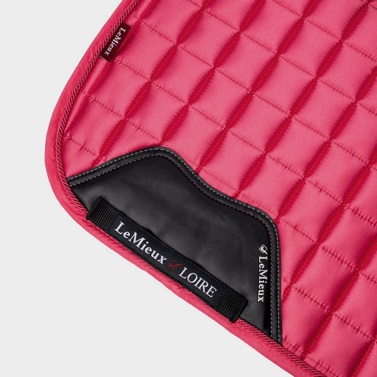 Loire Memory Satin Dressage Square Saddle Pad Watermelon