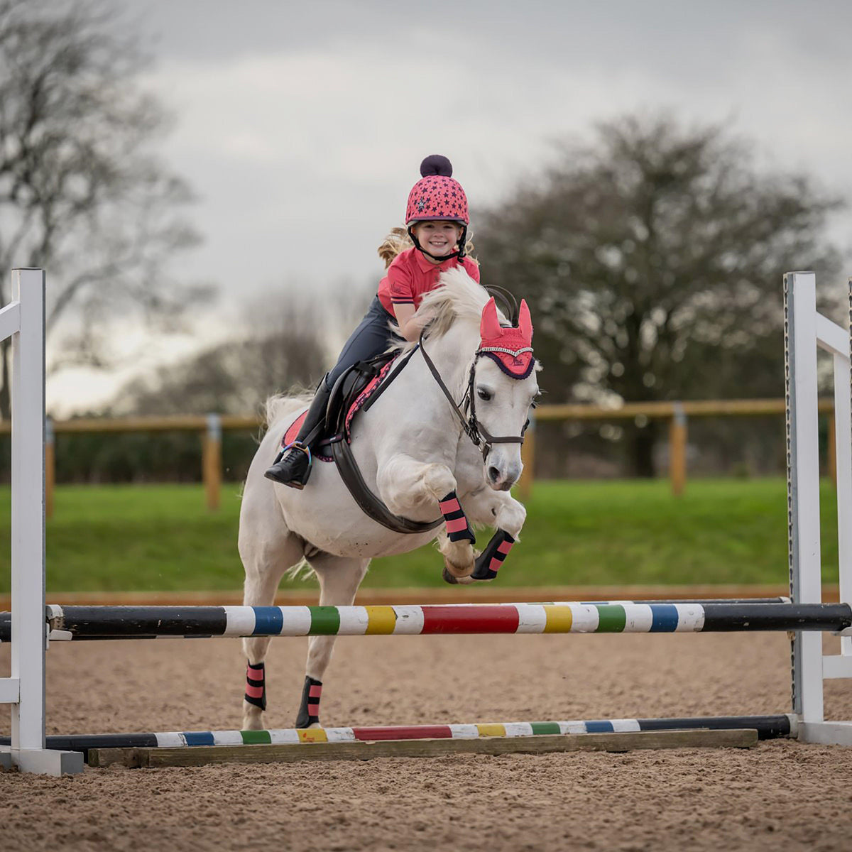 Childs Mini Polo Shirt Papaya