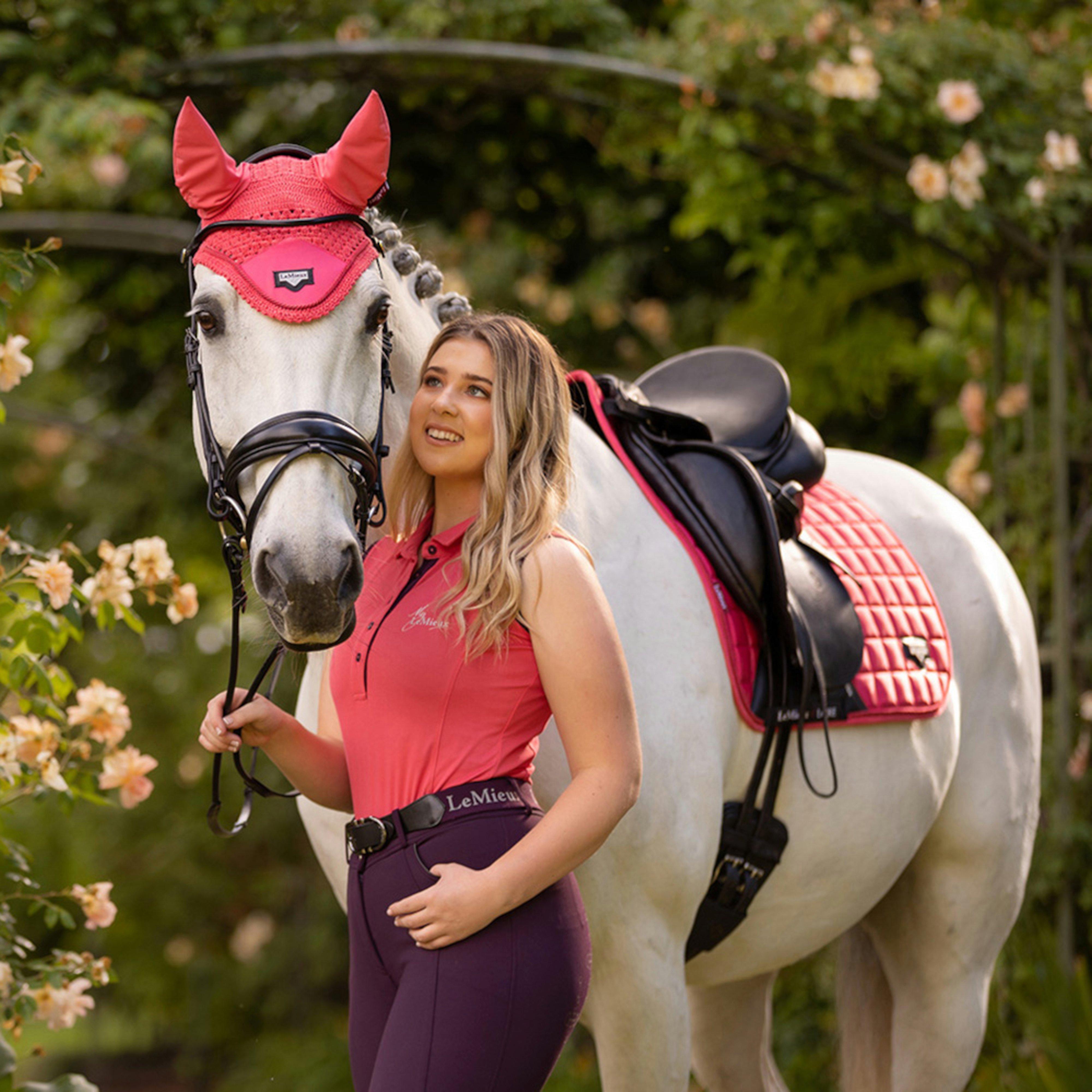 Womens Sleeveless Polo Papaya