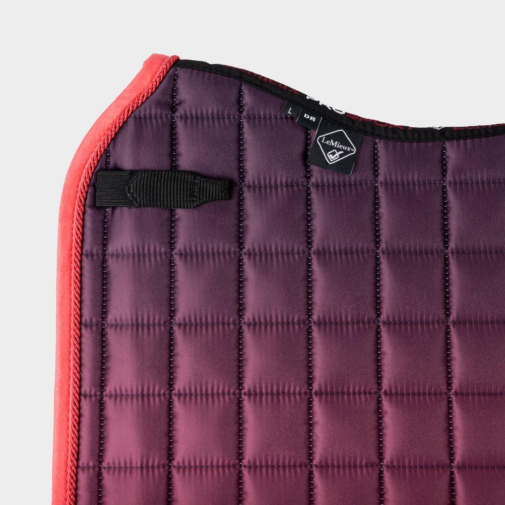 Spectrum Dressage Saddle Pad Papaya/Aubergine