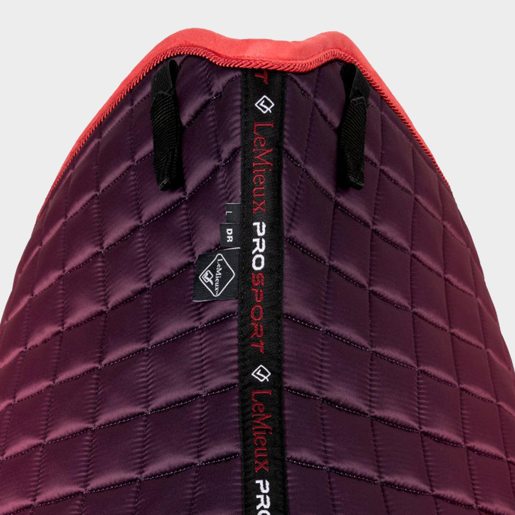 Spectrum Dressage Saddle Pad Papaya/Aubergine