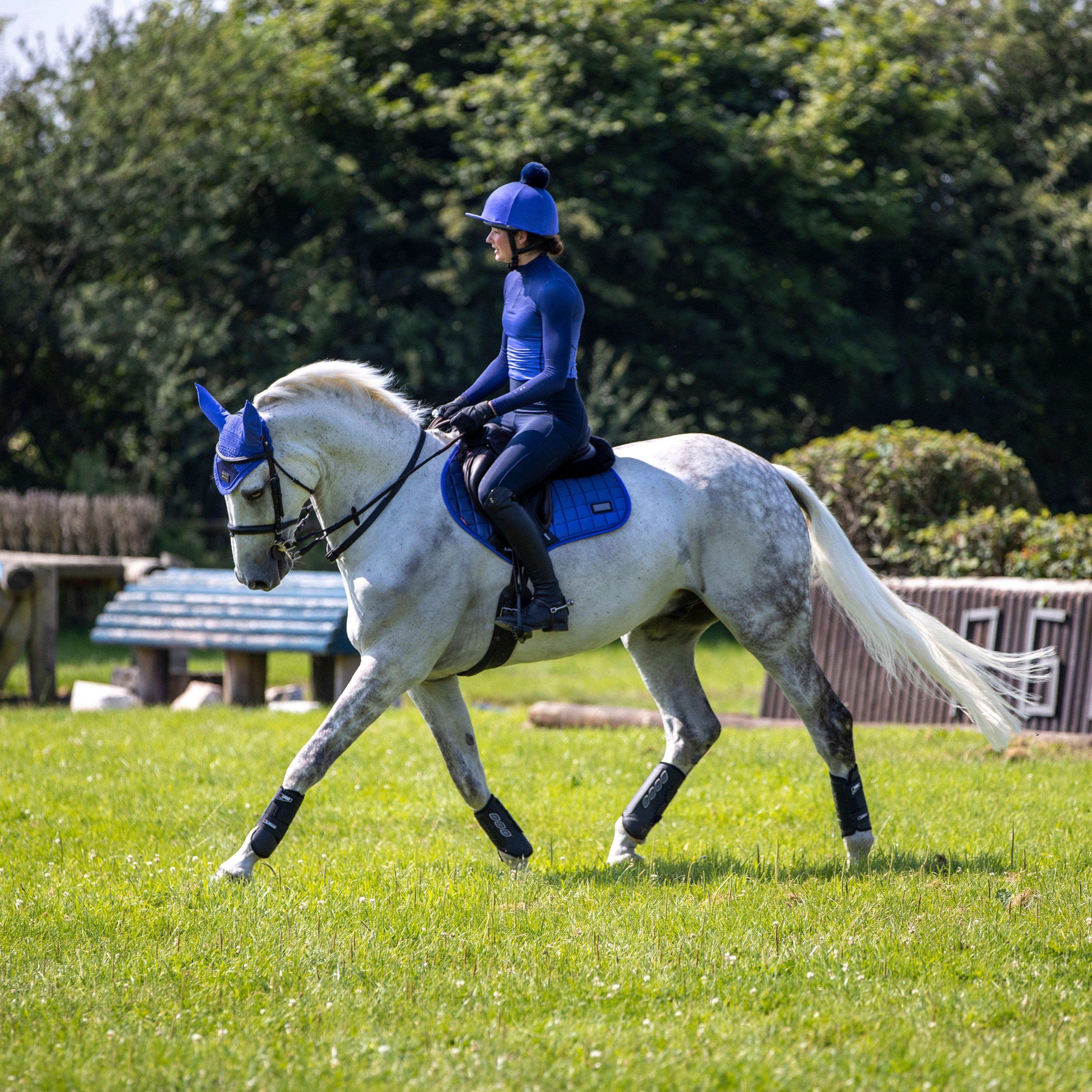 Spectrum Satin Fly Hood Bluebell/Navy