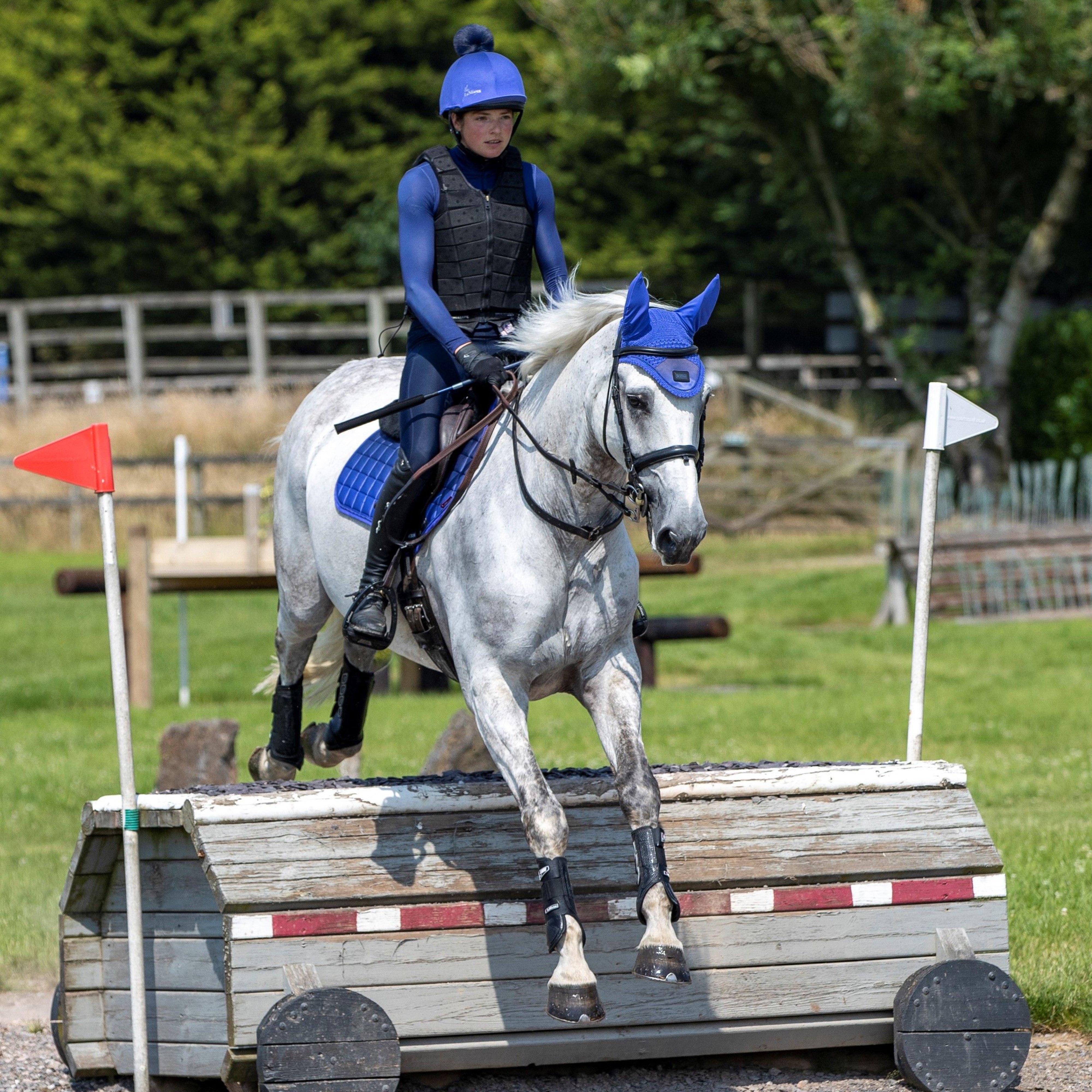 Spectrum Satin Fly Hood Bluebell/Navy