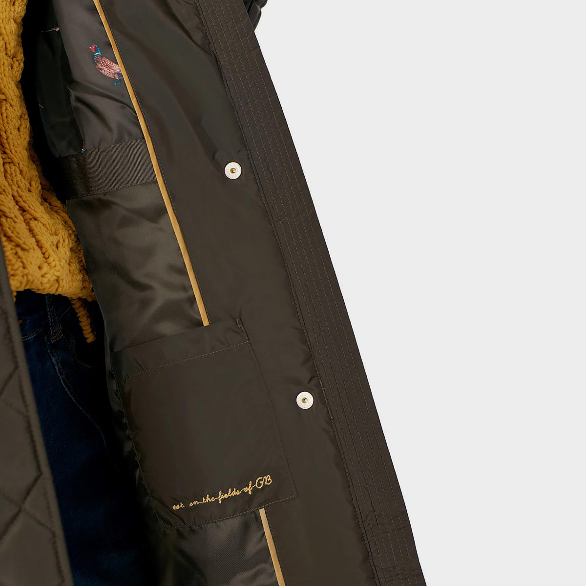 Womens Chatham Quilted Coat Heritage Green