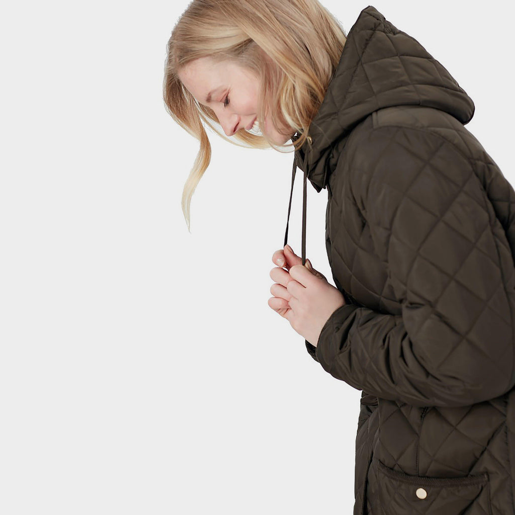Womens Chatham Quilted Coat Heritage Green