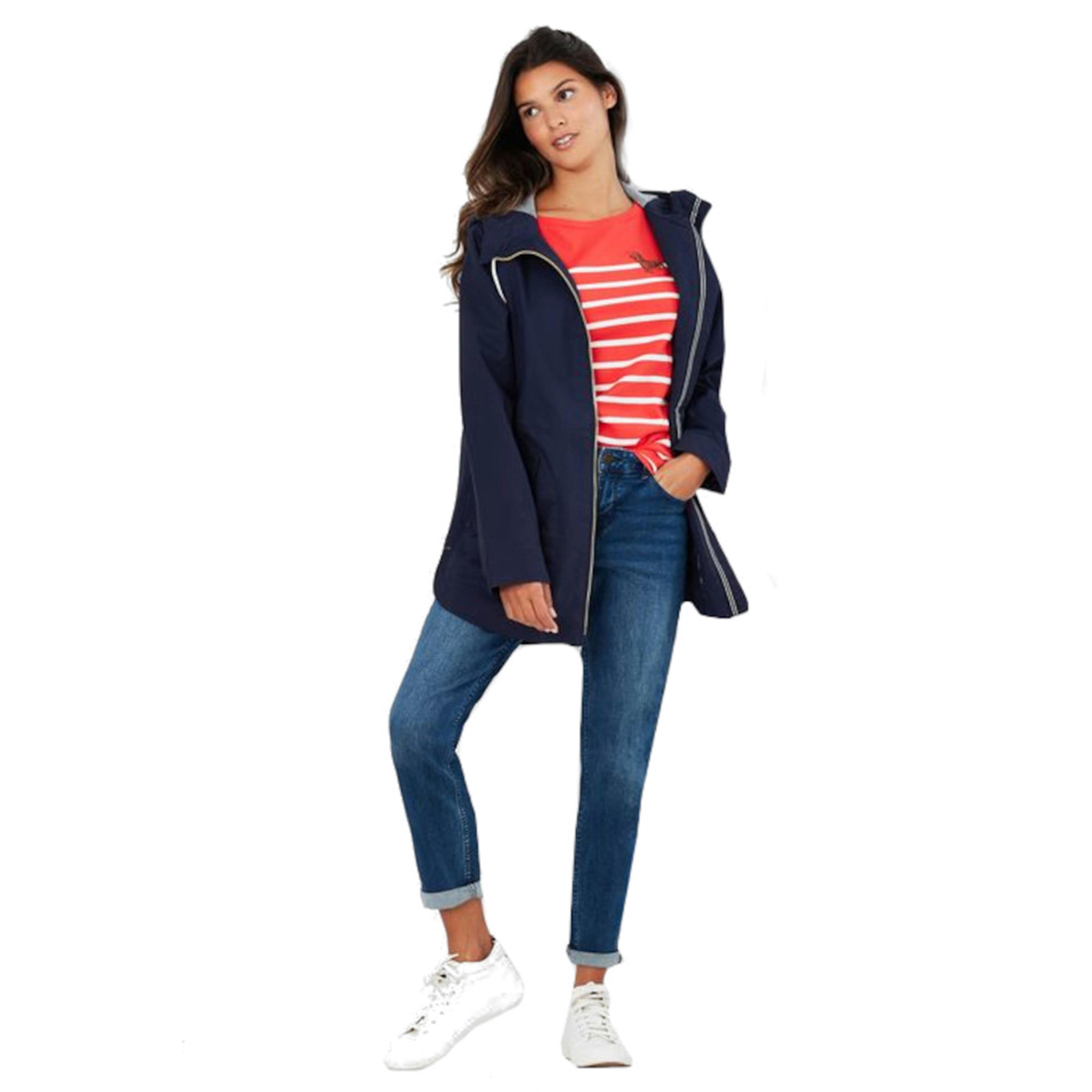 Womens Shoreside Waterproof Coat French Navy