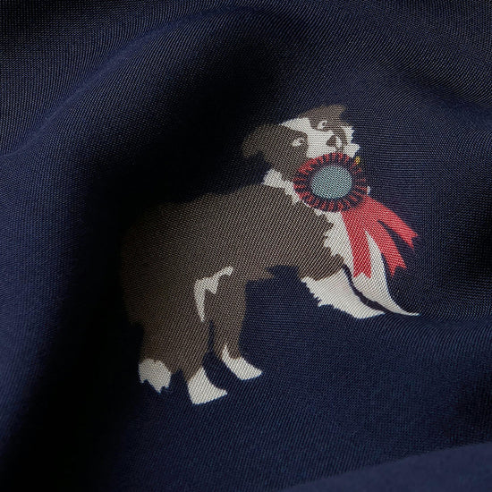 Women's Conway Scarf Navy Dogs