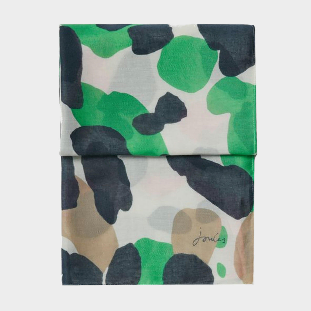 Womens River Scarf Cream Spots