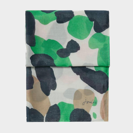 Womens River Scarf Cream Spots