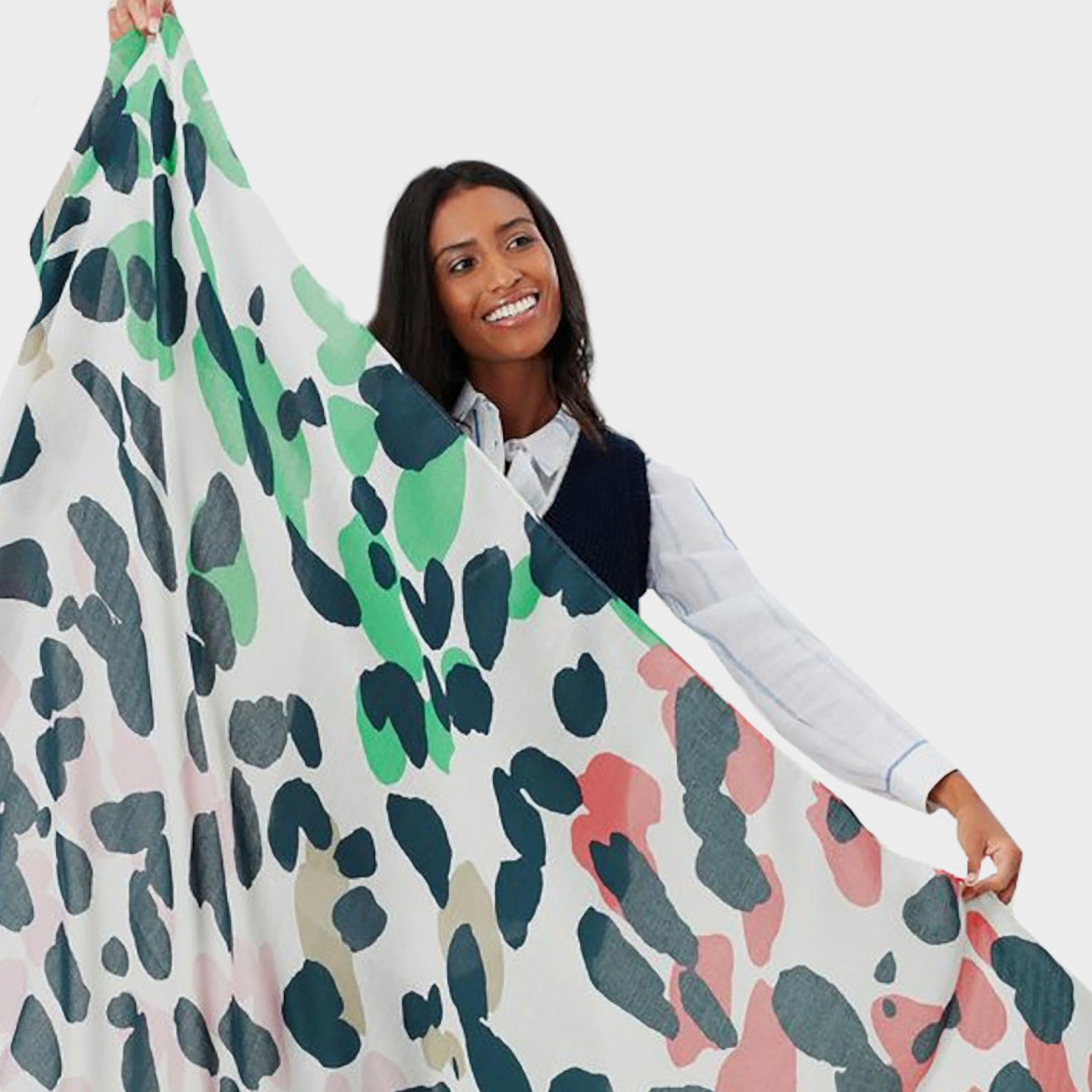 Womens River Scarf Cream Spots