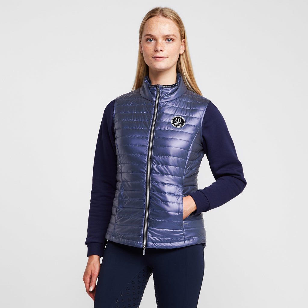 Womens Violet Pearl Gilet Night Shadow